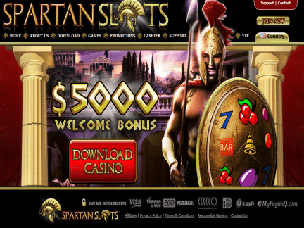 spartan slots 25 free spins